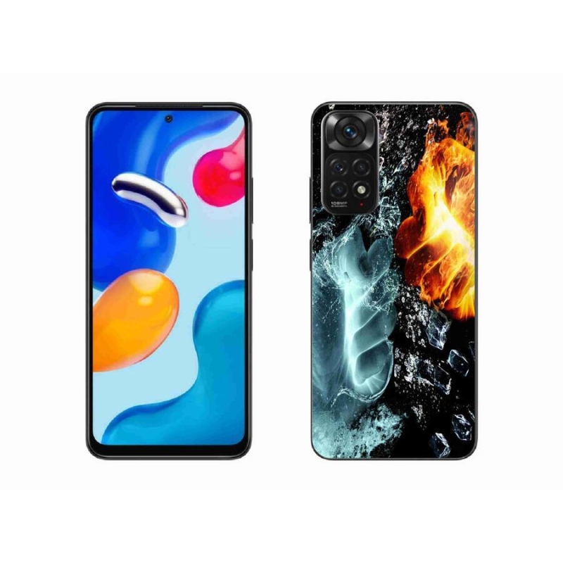 Gél borítás mmCase a Xiaomi Redmi Note 11S 4G - víz és tűz számára