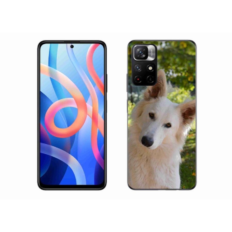 Gél borítás mmCase a Xiaomi Redmi Note 11S 5G-hez - fehér Svájci pásztor 1