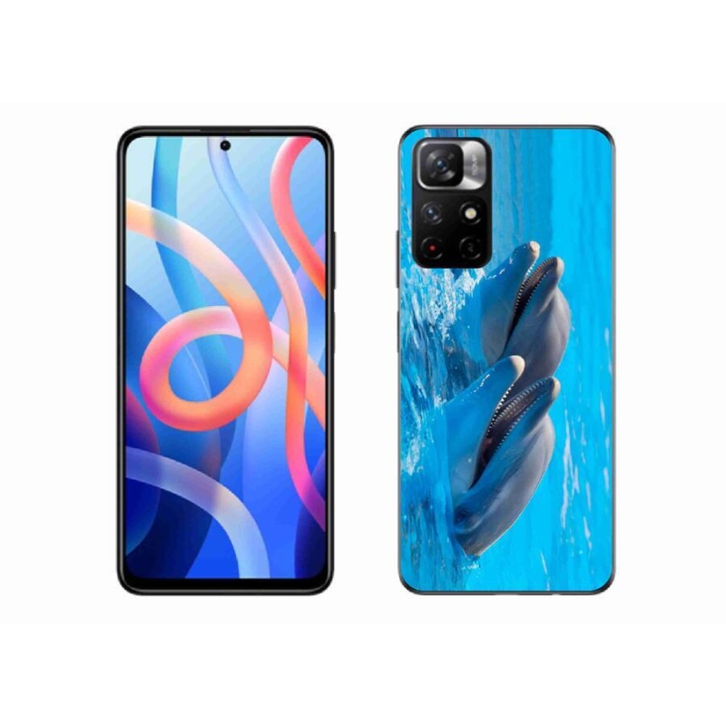 Gél borítás mmCase a Xiaomi Redmi Note 11S 5G-hez - delfinek