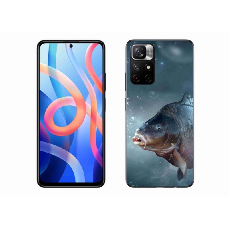 Gél borító mmCase a Xiaomi Redmi Note 11S 5G számára - ponty és buborékok