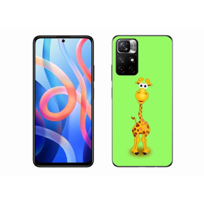 Gél borítás mmCase a Xiaomi Redmi Note 11S 5G-hez - rajzfilm zsiráf