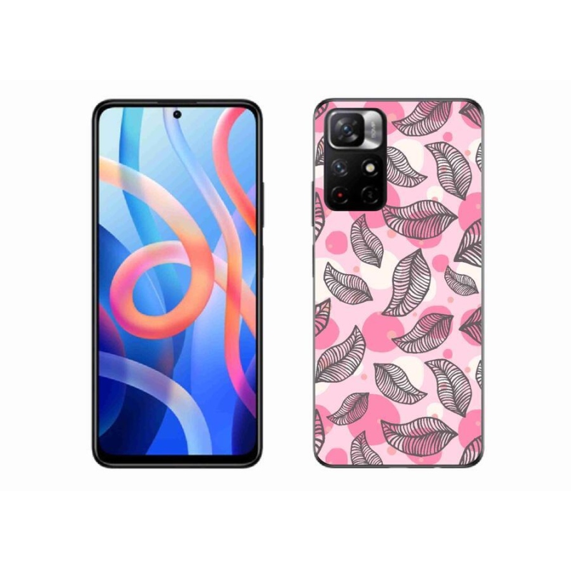 Gél borító mmCase a Xiaomi Redmi Note 11S 5G-hez - rajzfilmes hulló levelek