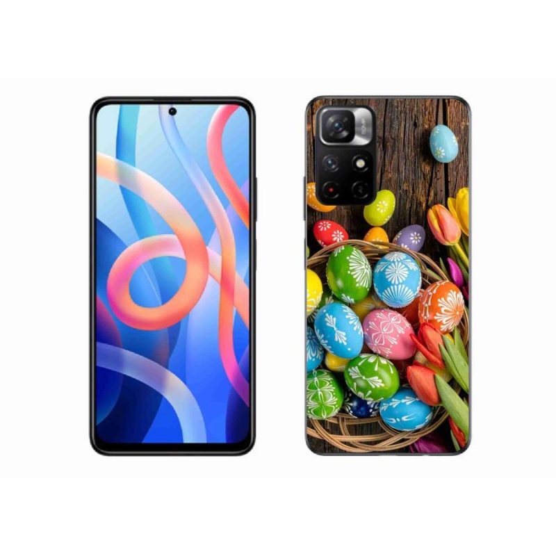 Gél borítás mmCase a Xiaomi Redmi Note 11S 5G számára - Húsvéti tojások