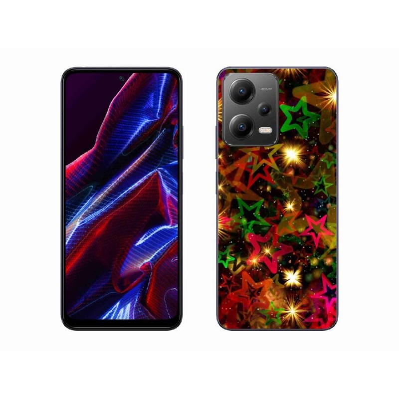 Gél borítás mmCase a Xiaomi Redmi Note 12 5G-hez - színes csillagok