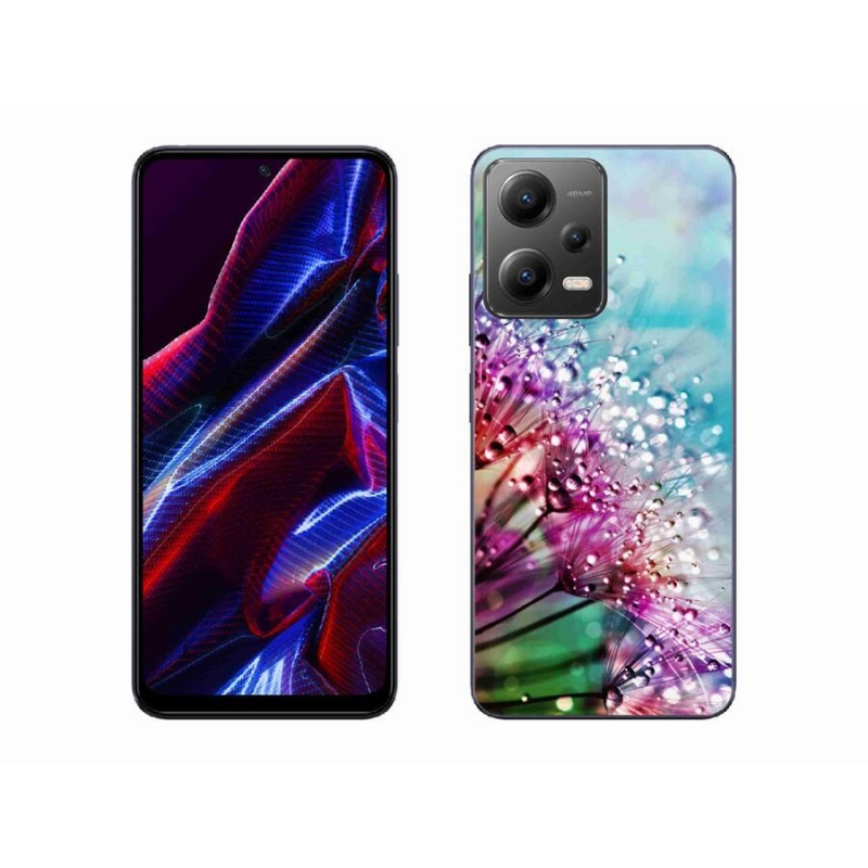 Gél borító mmCase a Xiaomi Redmi Note 12 5G számára - színes virágok