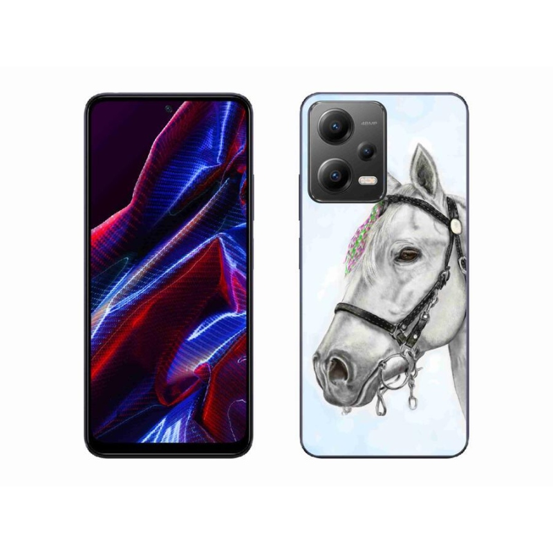 Gél borítás mmCase a Xiaomi Redmi Note 12 5G - fehér ló 1