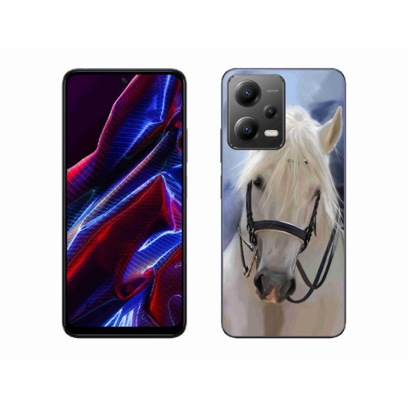 Gél borítás mmCase a Xiaomi Redmi Note 12 5G-hez - fehér ló