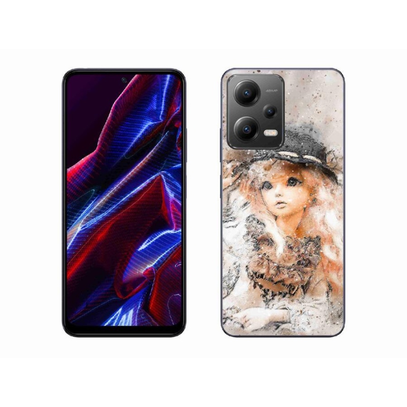 Gél borítás mmCase a Xiaomi Redmi Note 12 5G-hez - lány kalapban