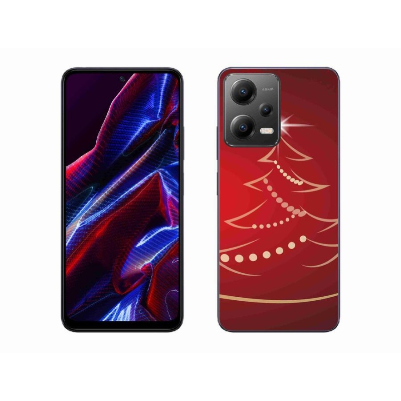 Gél borító mmCase a Xiaomi Redmi Note 12 5G-hez - karácsonyfa karikatúra