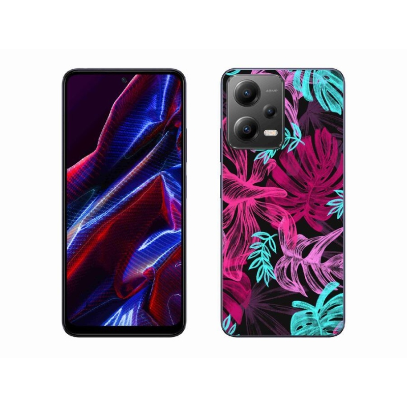 Gél borító mmCase a Xiaomi Redmi Note 12 5G számára - virágok 1