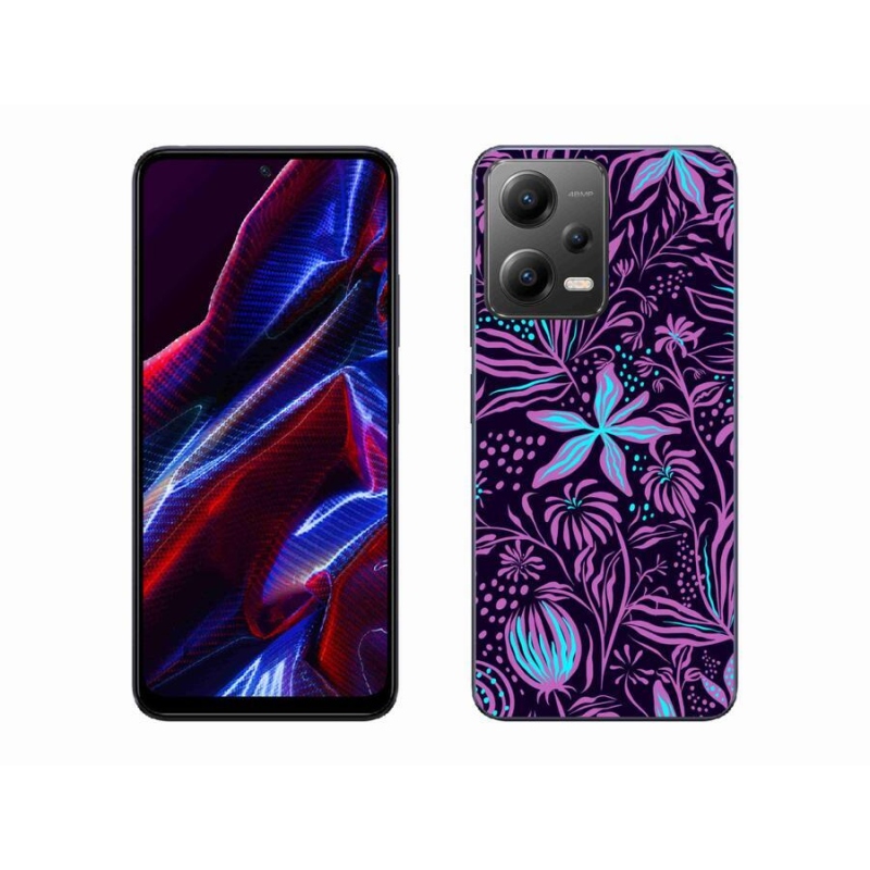 Gél borítás mmCase a Xiaomi Redmi Note 12 5G számára - virágok 2
