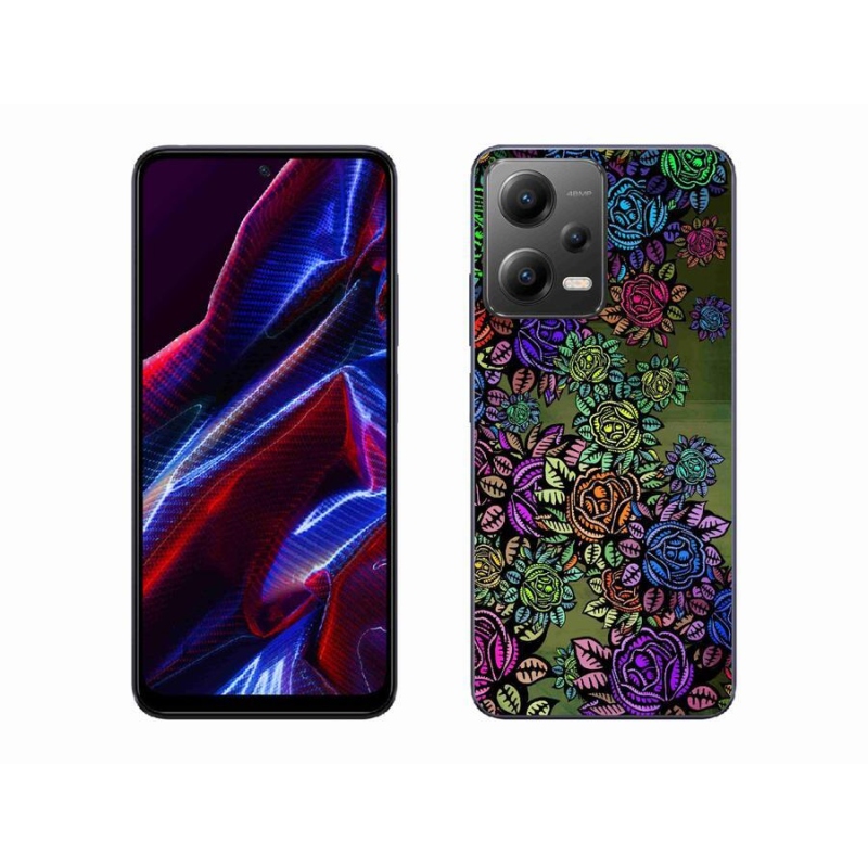 Gél borító mmCase a Xiaomi Redmi Note 12 5G számára - virágok 6
