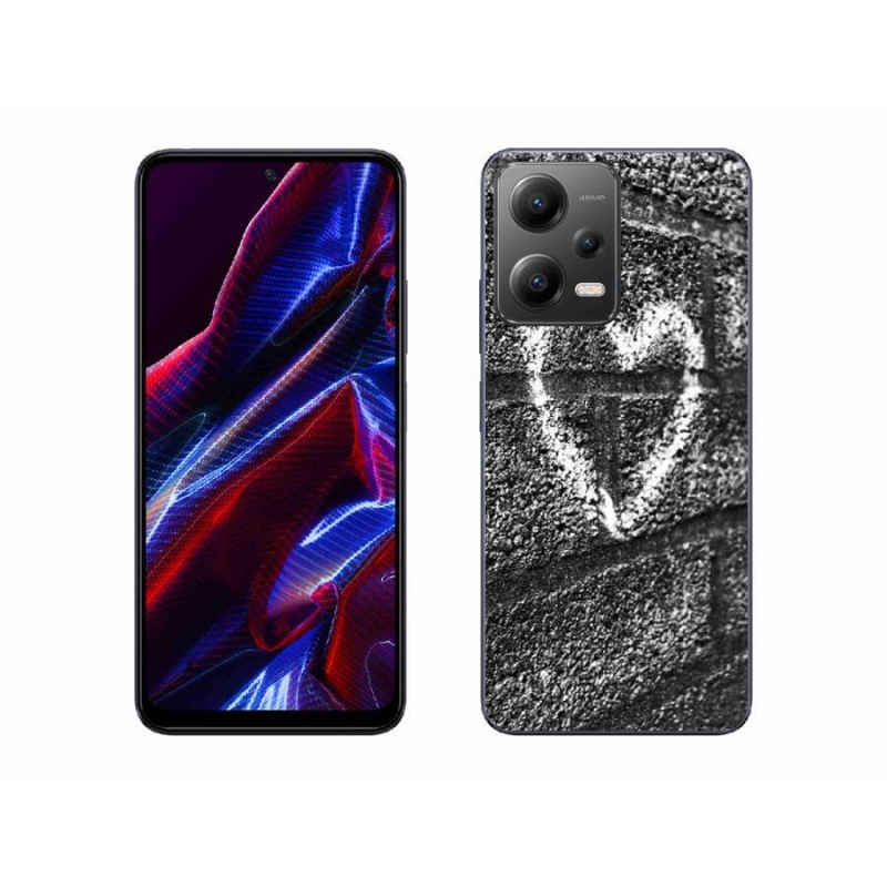 Gél borítás mmCase a Xiaomi Redmi Note 12 5G-hez - szív a falon