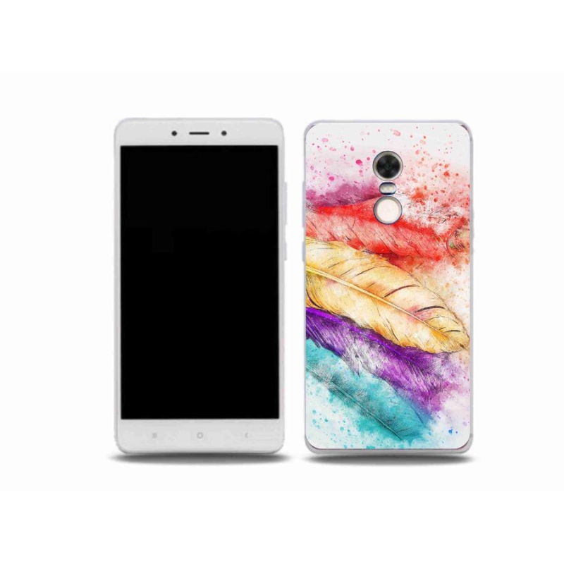 Gél borítás mmCase a Xiaomi Redmi Note 4X-hez - színes tollakkal