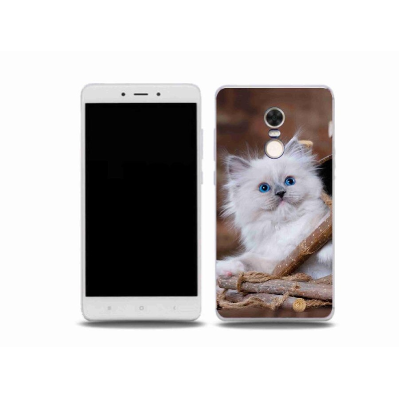 Gél borítás mmCase a Xiaomi Redmi Note 4X-hez - fehér cica