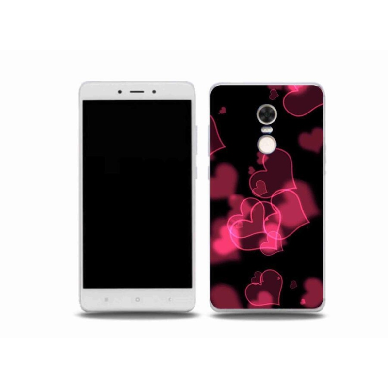 Gél borítás mmCase a Xiaomi Redmi Note 4X-hez - piros szívek