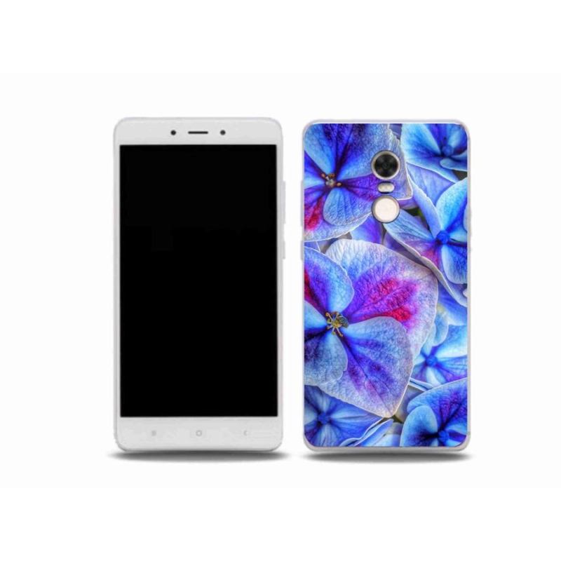 Gél borító mmCase a Xiaomi Redmi Note 4X-hez - kék virágok 1