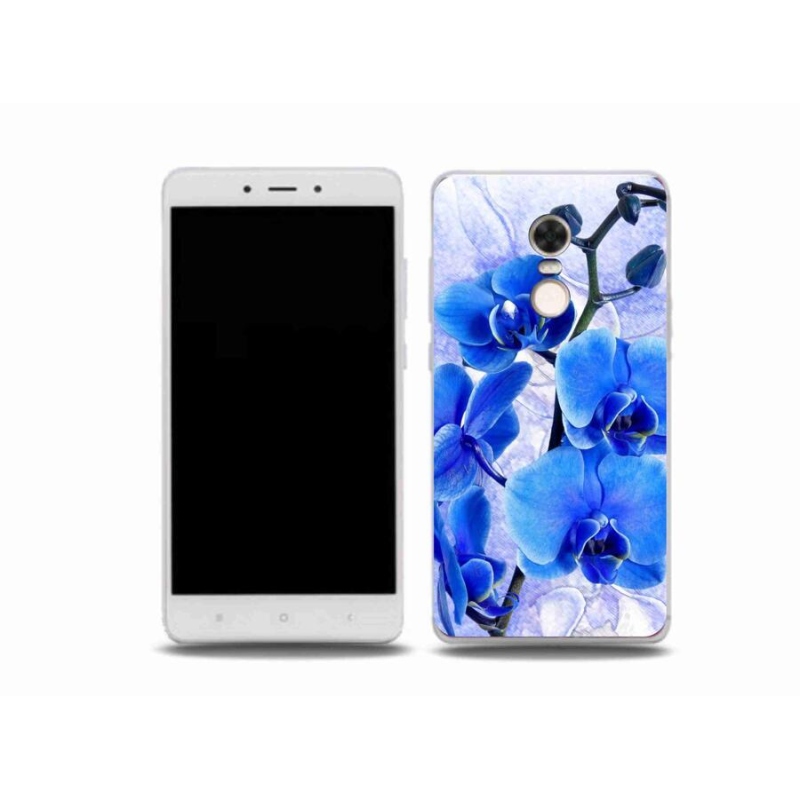 Gél borító mmCase a Xiaomi Redmi Note 4X-hez - kék virágok