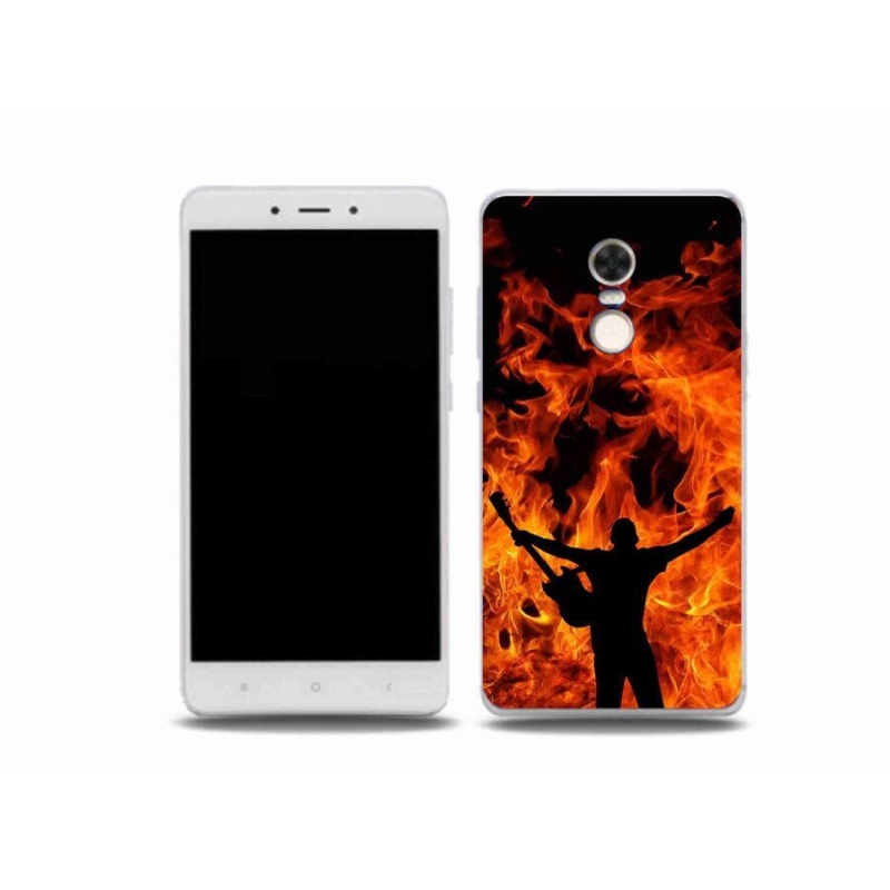 Gél borító mmCase a Xiaomi Redmi Note 4X-hez - zenész és tűz