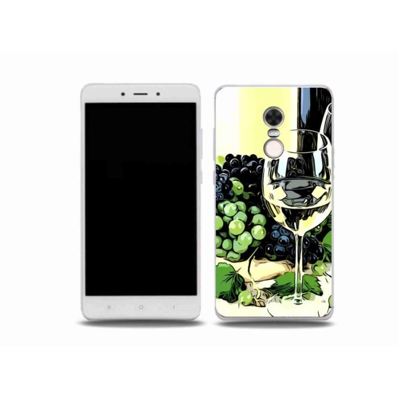Gél borító mmCase a Xiaomi Redmi Note 4X-hez - pohár bor