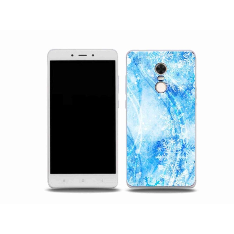 Gél borítás mmCase a Xiaomi Redmi Note 4X-hez - hópelyhek
