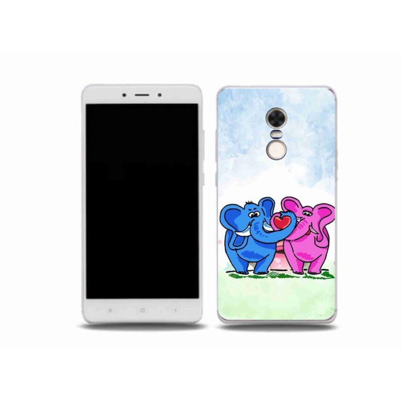 Gél borítás mmCase a Xiaomi Redmi Note 4X-hez - szerelmes elefántok