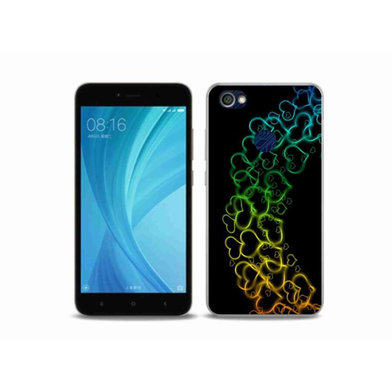 Gél borítás mmCase a Xiaomi Redmi Note 5A Prime készülékhez - színes szívek