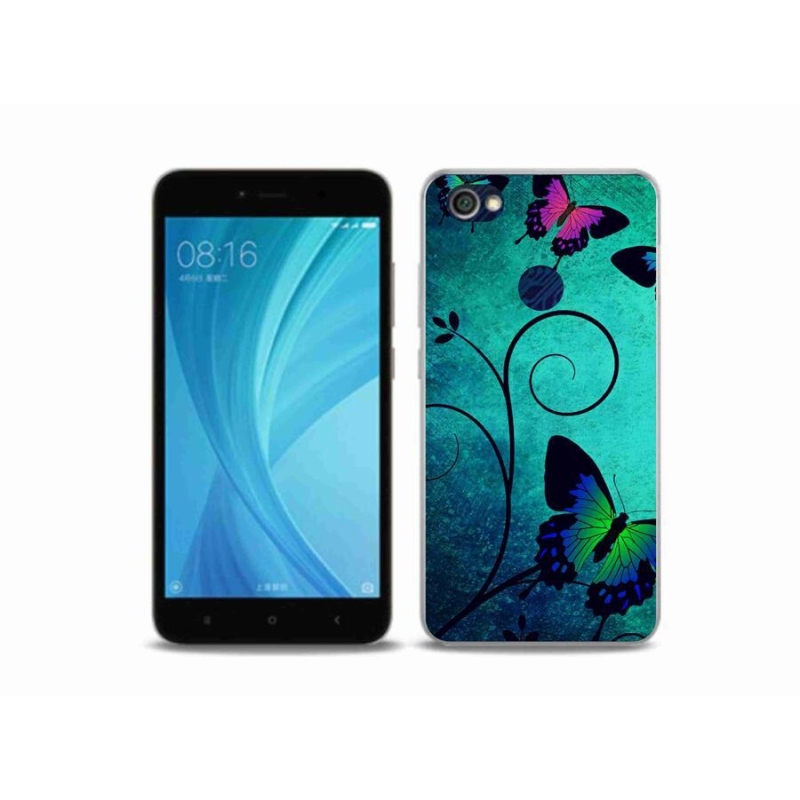 Gél borítás mmCase a Xiaomi Redmi Note 5A Prime számára - színes pillangók