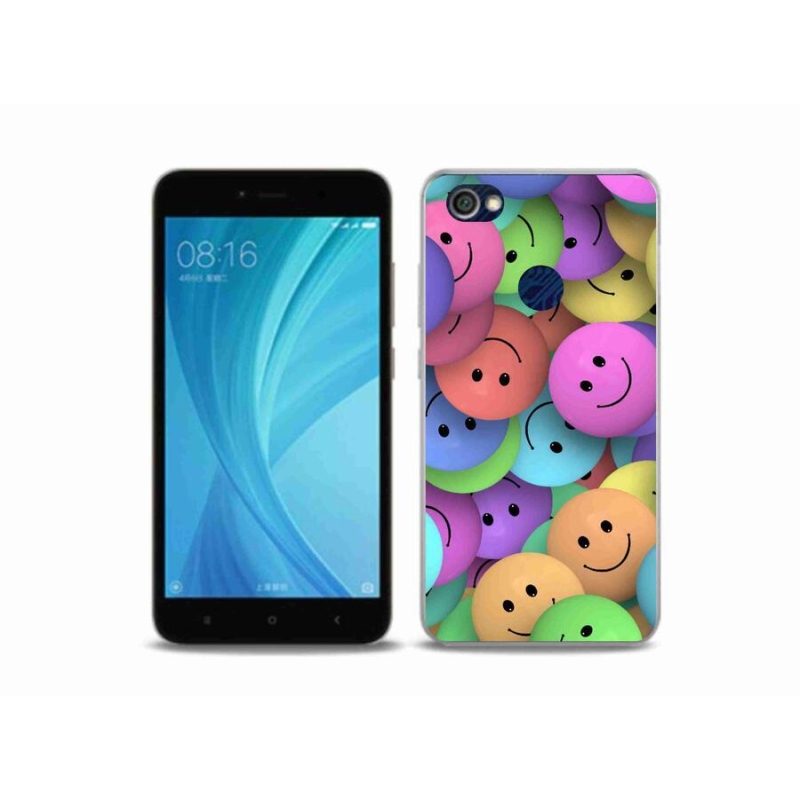 Gél borítás mmCase a Xiaomi Redmi Note 5A Prime készülékhez - színes smiley-k