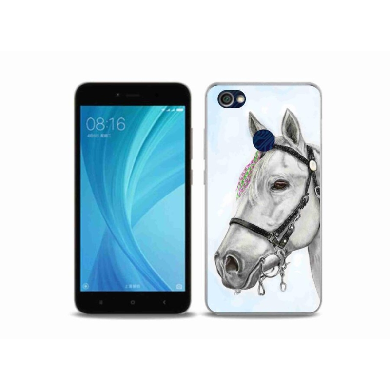 Gél borítás mmCase a Xiaomi Redmi Note 5A Prime-hoz - fehér ló 1