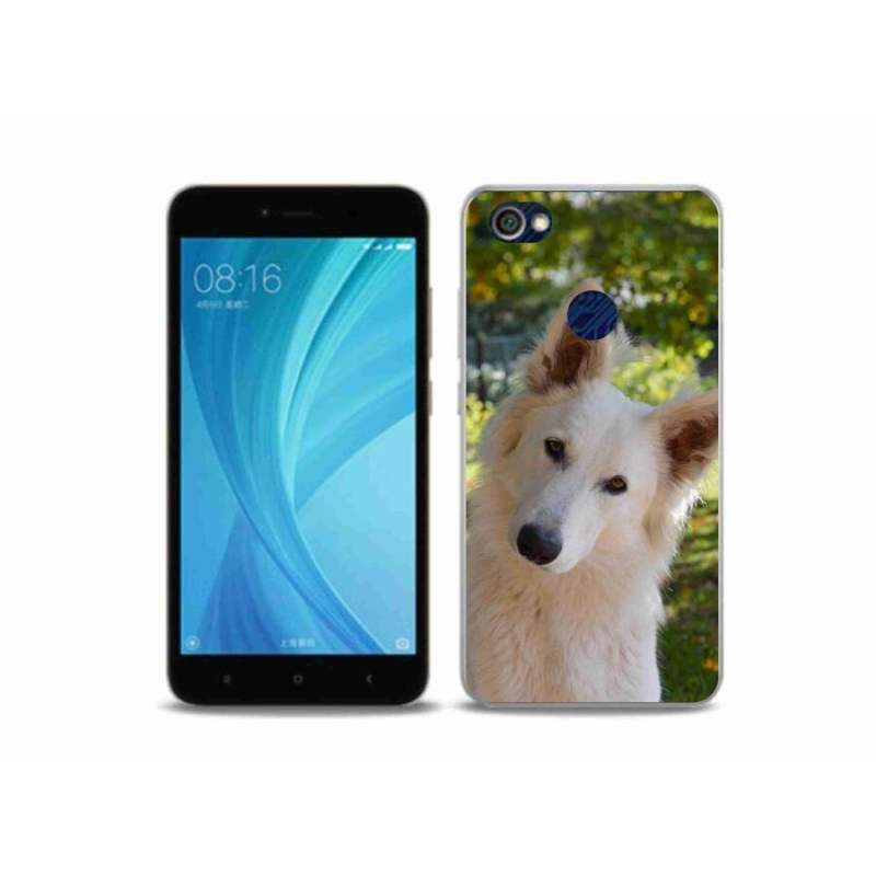 Gél borítás mmCase a Xiaomi Redmi Note 5A Prime - fehér svájci pásztor 1
