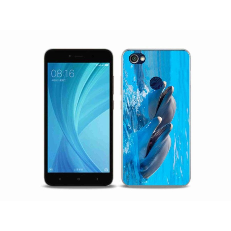 Gél borítás mmCase a Xiaomi Redmi Note 5A Prime számára - delfinek