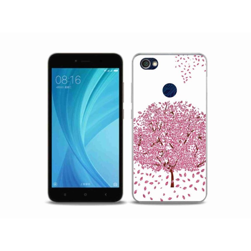 Gél borítás mmCase a Xiaomi Redmi Note 5A Prime számára - rajzfilmfa levelekkel