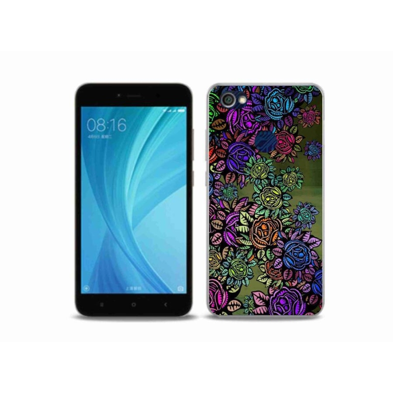 Gél borító mmCase a Xiaomi Redmi Note 5A Prime számára - virágok 6
