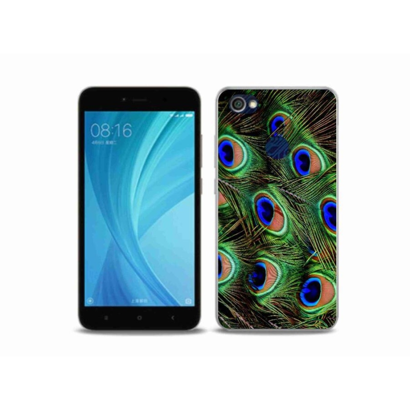 Zselés borítás mmCase a Xiaomi Redmi Note 5A Prime készülékhez - pávatoll