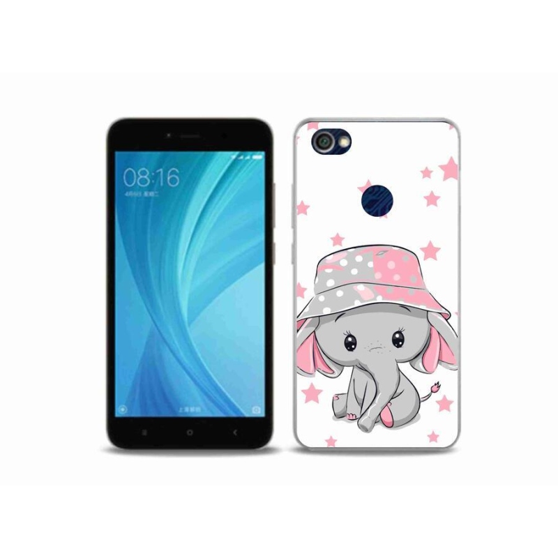 Gél borítás mmCase a Xiaomi Redmi Note 5A Prime készülékhez - rózsaszín elefánt