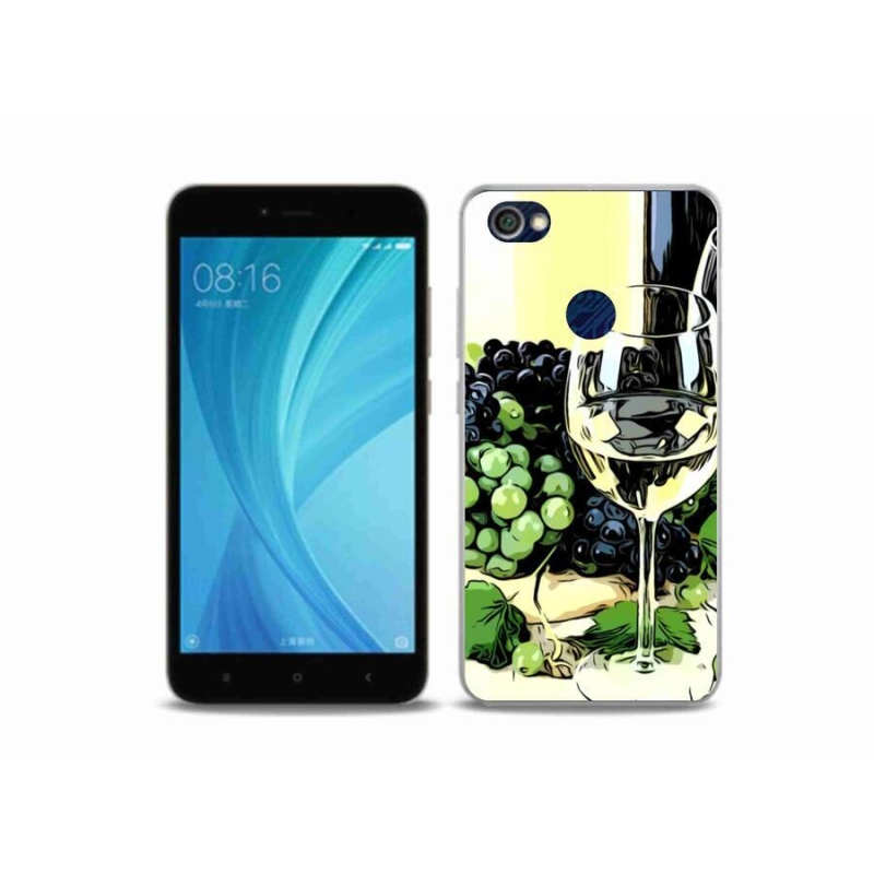 Gél borítás mmCase a Xiaomi Redmi Note 5A Prime számára - pohár bor
