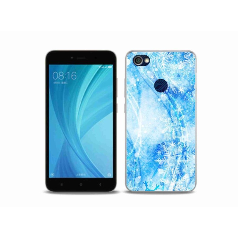 Gél borítás mmCase a Xiaomi Redmi Note 5A Prime számára - hópelyhek