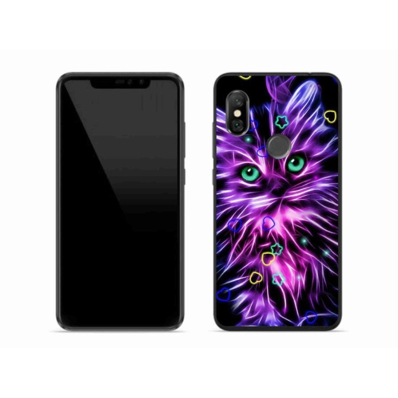 Gél borítás mmCase a Xiaomi Redmi Note 6 Pro számára - absztrakt macska