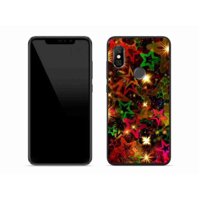 Gél borítás mmCase a Xiaomi Redmi Note 6 Pro számára - színes csillagok