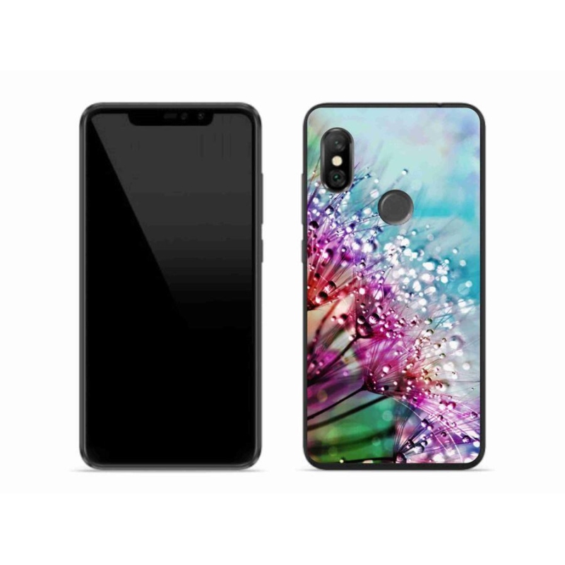 Gél borítás mmCase a Xiaomi Redmi Note 6 Pro számára - színes virágok