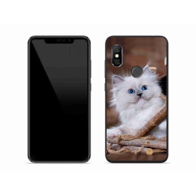 Gél borítás mmCase a Xiaomi Redmi Note 6 Pro készülékhez - fehér cica