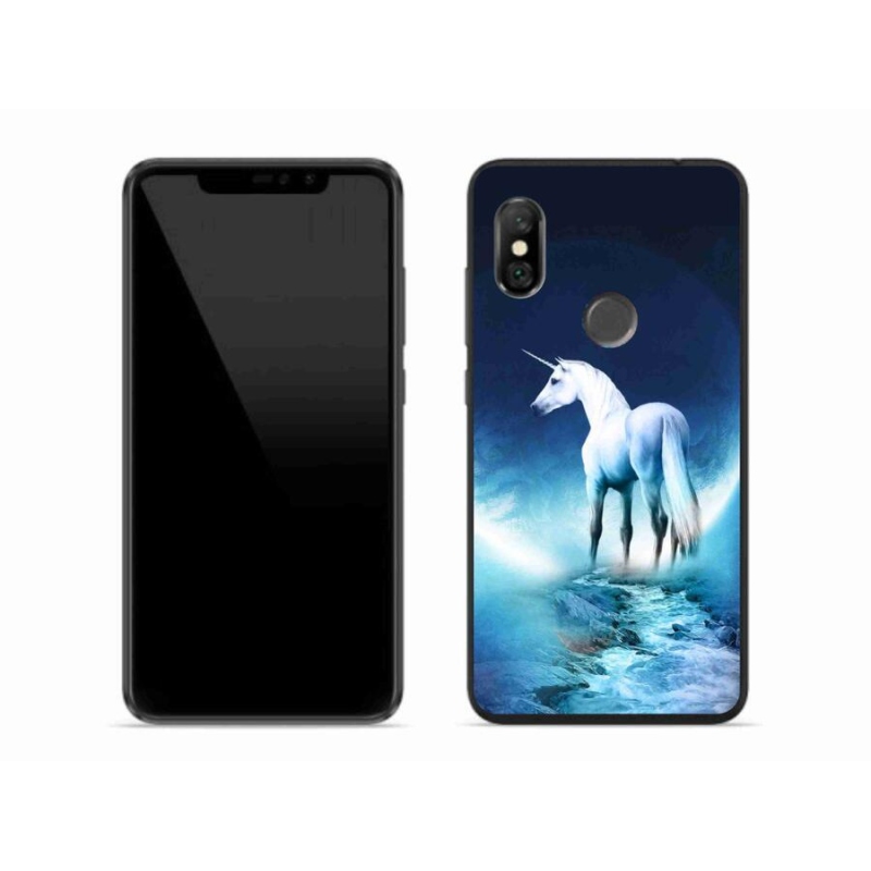 Gél borítás mmCase a Xiaomi Redmi Note 6 Pro készülékhez - fehér egyszarvú