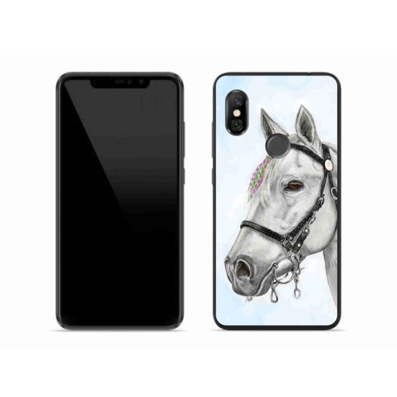 Gél borítás mmCase a Xiaomi Redmi Note 6 Pro-hoz - fehér ló 1