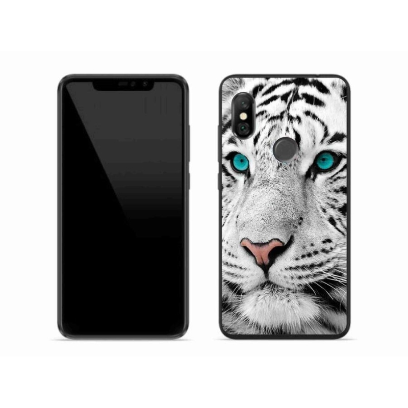 Gél borítás mmCase a Xiaomi Redmi Note 6 Pro készülékhez - fehér tigris