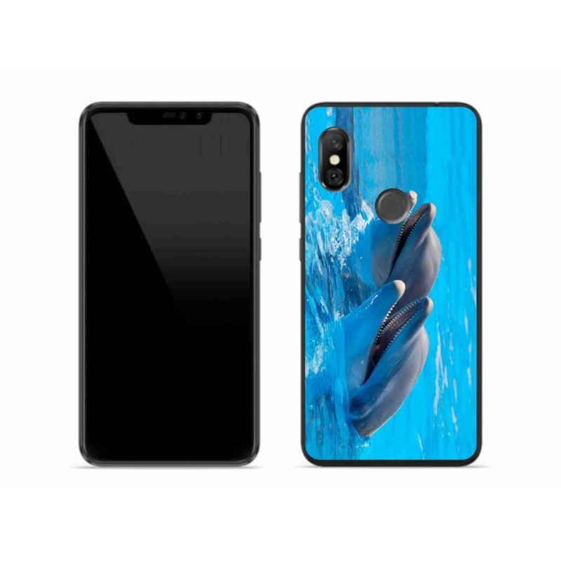 Gél borítás mmCase a Xiaomi Redmi Note 6 Pro-hoz - delfinek