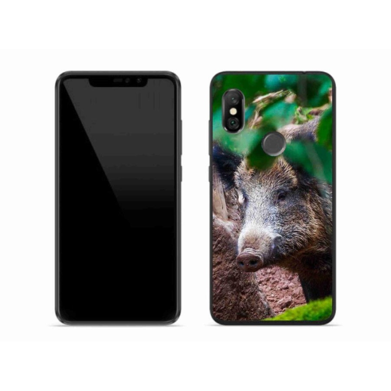 Gél borítás mmCase a Xiaomi Redmi Note 6 Pro készülékhez - vaddisznó