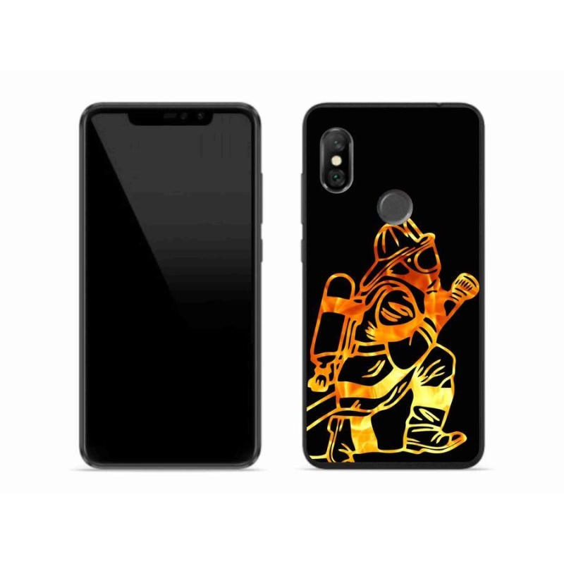 Gél borítás mmCase a Xiaomi Redmi Note 6 Pro-hoz - tűzoltó 1