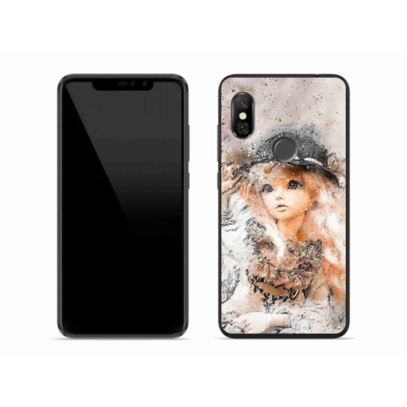 Gél borítás mmCase a Xiaomi Redmi Note 6 Pro-hoz - lány kalapban