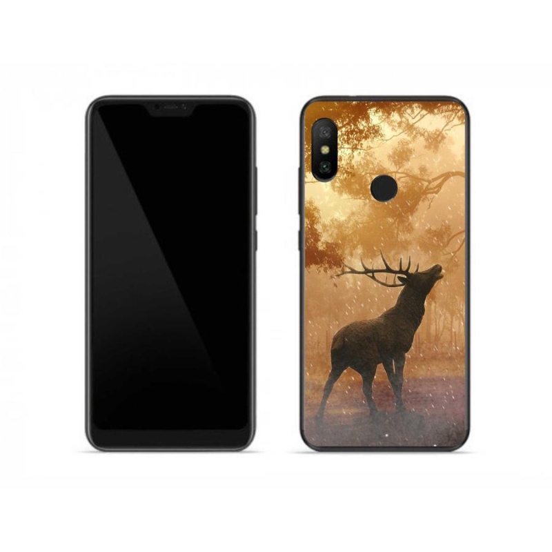 Zselés borítás mmCase a Xiaomi Redmi Note 6 Pro számára - szarvasok a vadászaton